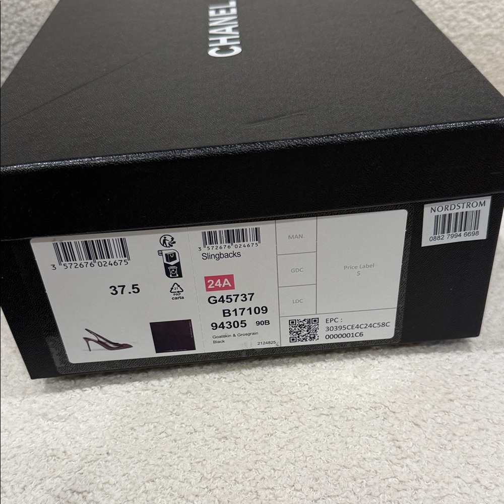 CHANEL Black Slingback Heels - Picture 6 of 6